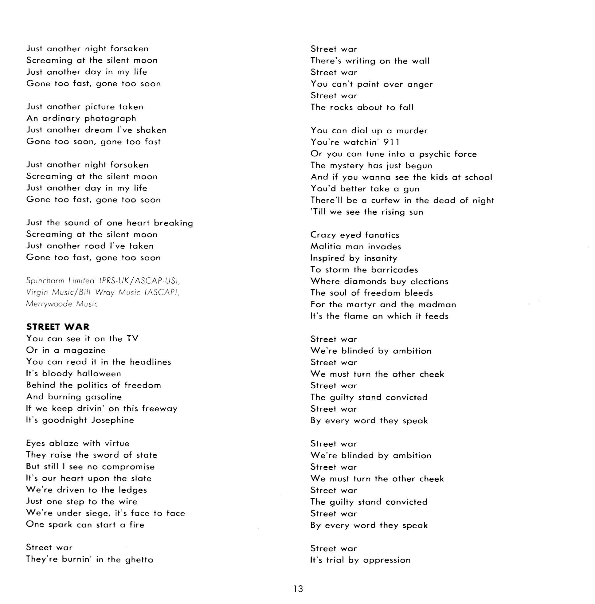 Emerson, Lake and Palmer In The Hot Seat [jbooklet13 jpn]